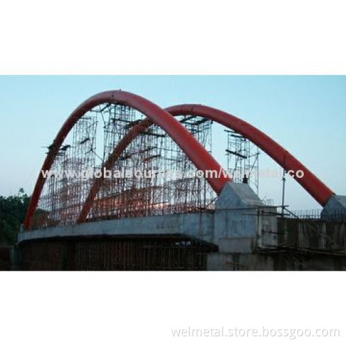 Prefabricated arc bridge beam